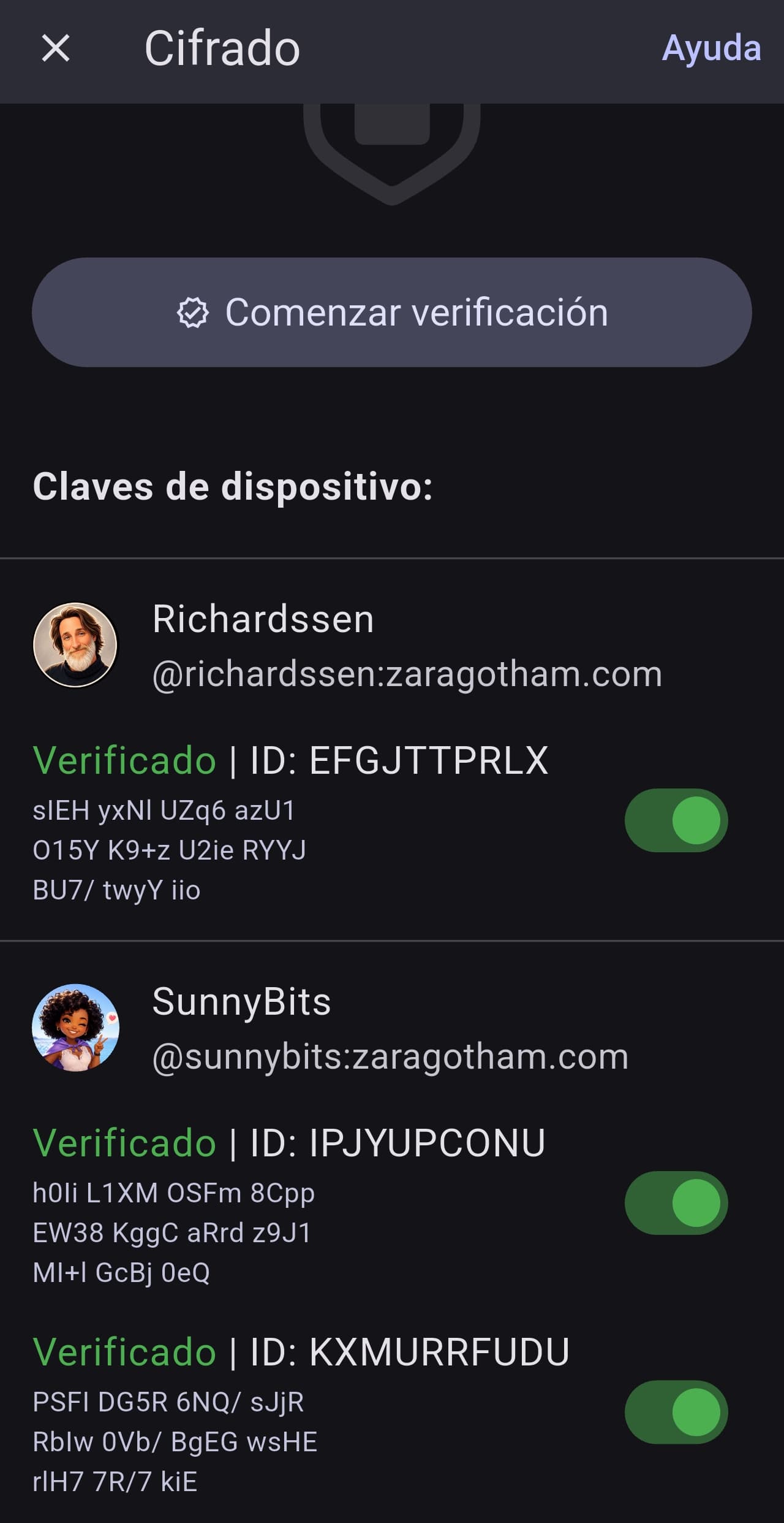 Control dispositivos